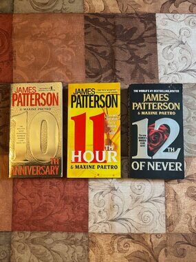 James Patterson Lot 3 Books Women's Murder Club 10, 11, 12 PB Crime Beach Reads